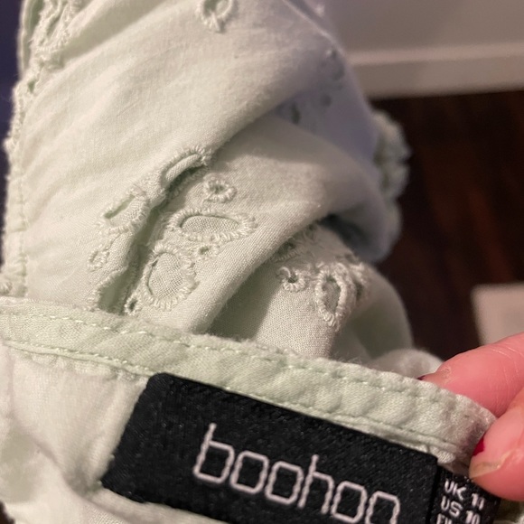 Mint Smock Dress - Picture 2 of 3